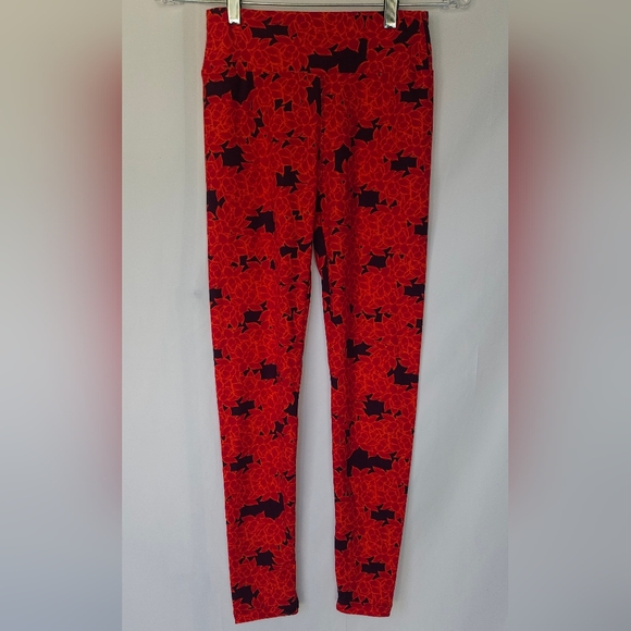 ❤️3/$12 Lularoe Colorful Bird and Floral Patterned Legging Set Of 2 - Picture 2 of 8